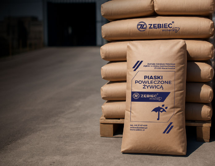 piaski powleczone żywicą